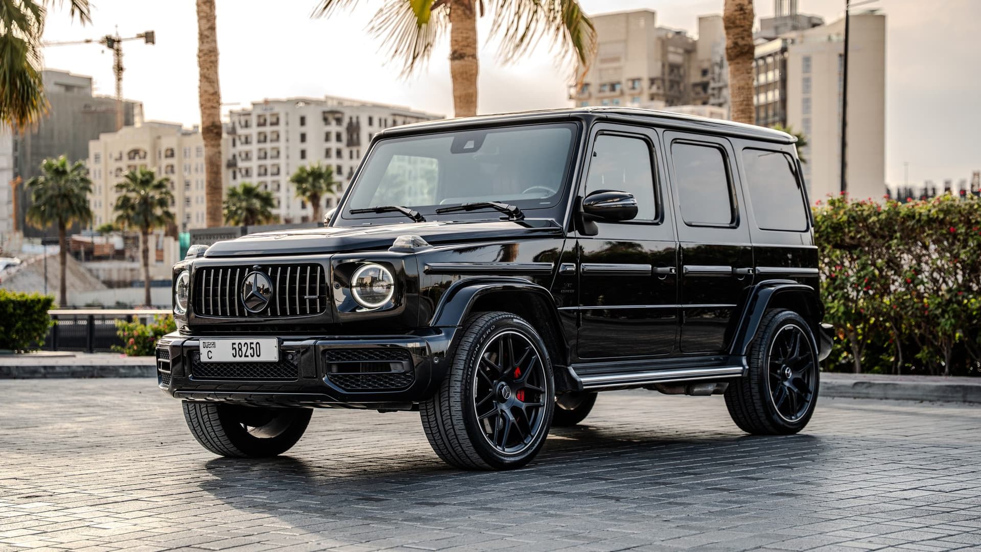 Mercedes-AMG G63 Black G 63 AMG 2024 - Luxury SUV for rent in Dubai